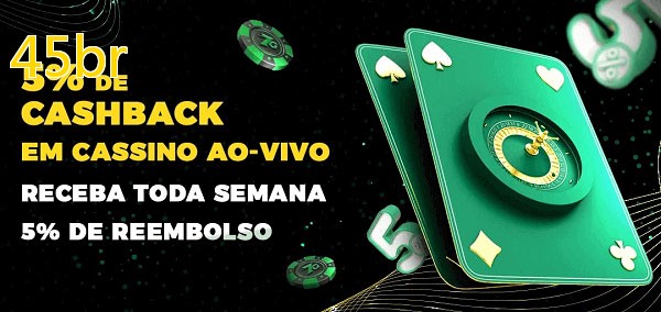 Promoções do cassino ao Vivo 45br